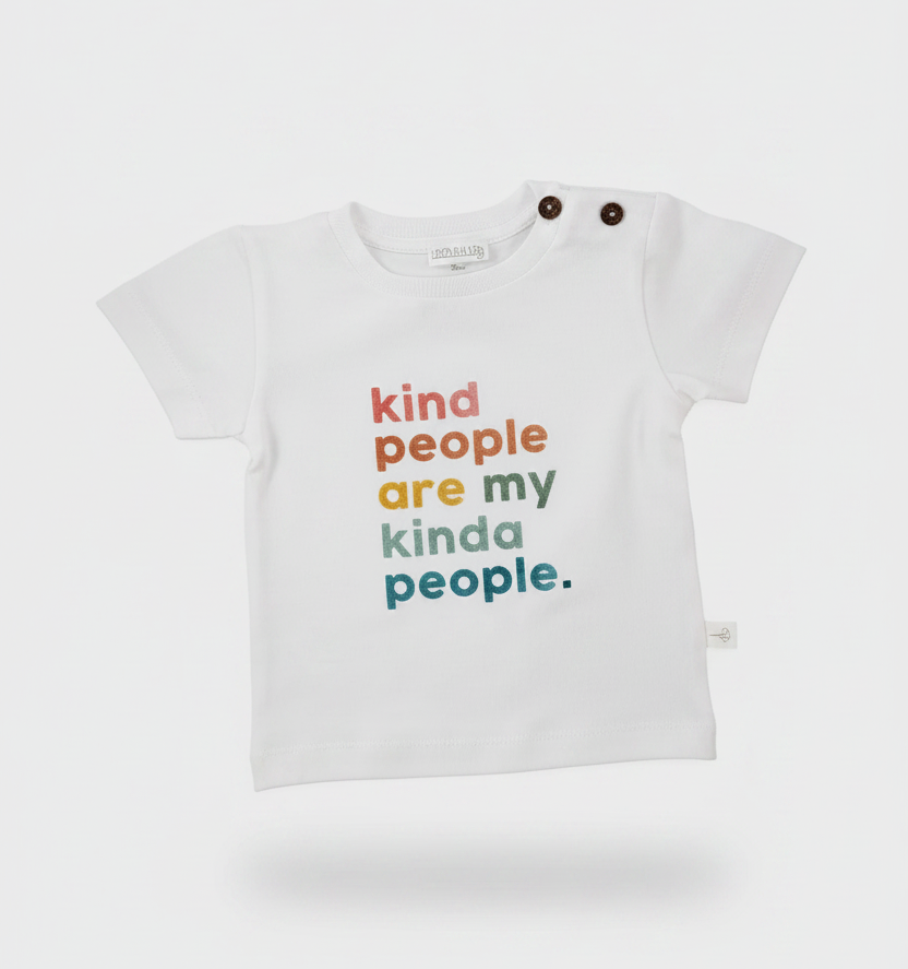 T-shirt "KIND PEOPLE", manga curta