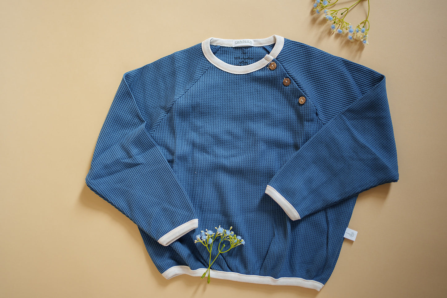 Camisola larga com botões