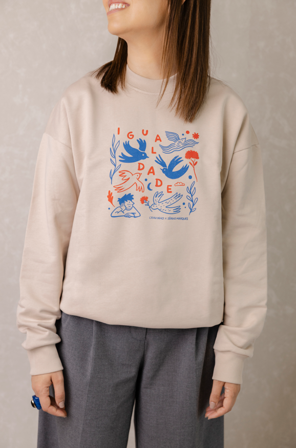 Sweatshirt "Asas de Abril: Igualdade" - adulto