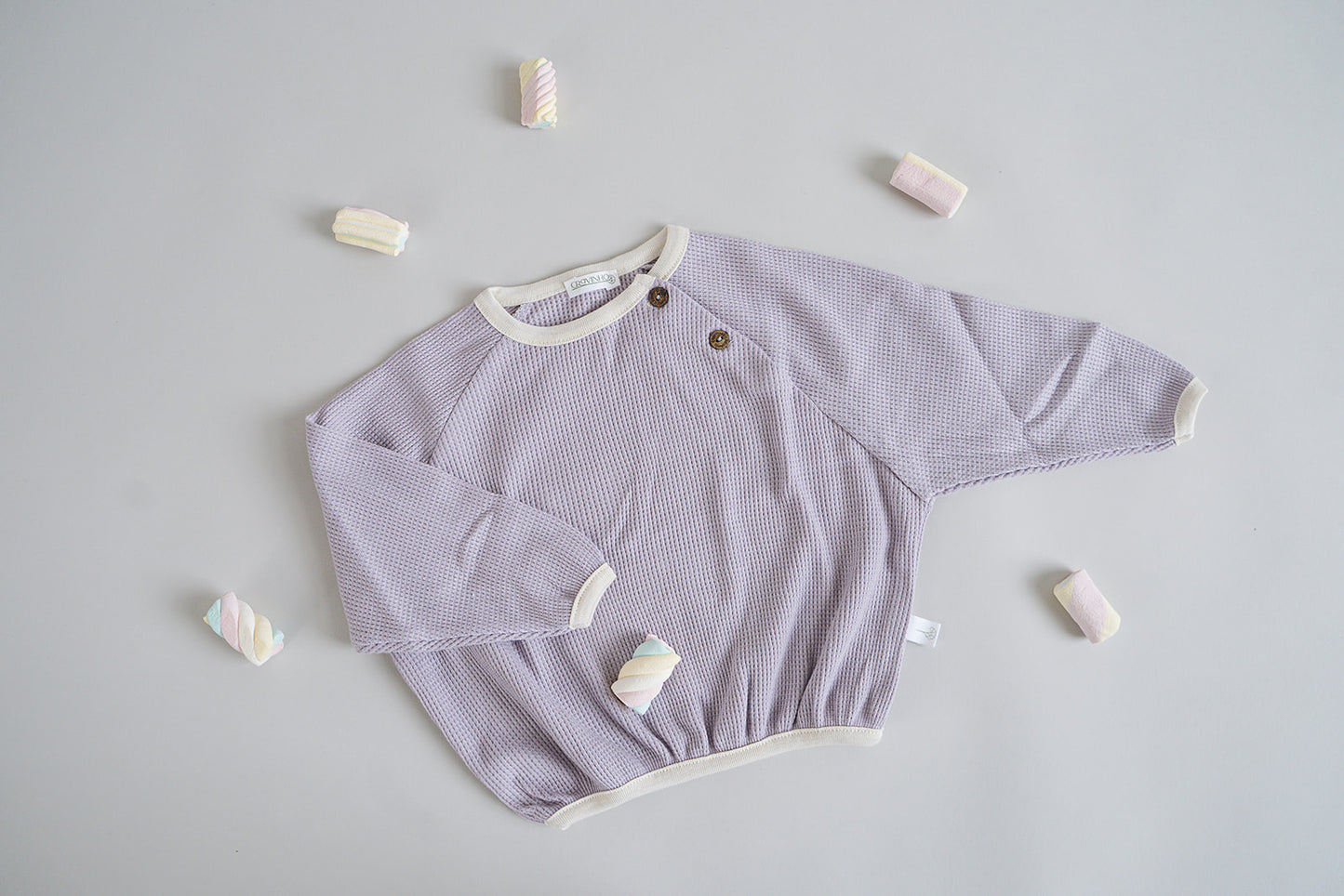 Camisola larga com botões