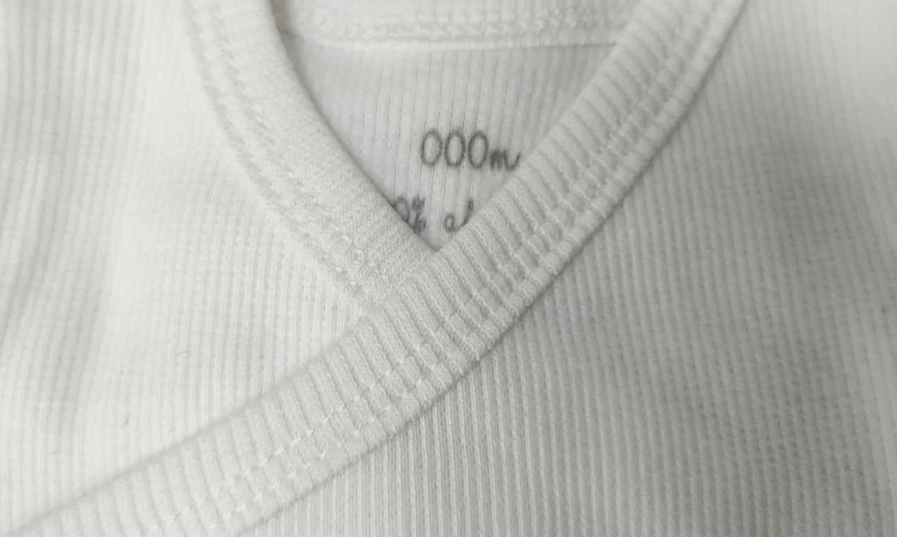 Body em Algodão Orgânico para Prematuros (interior com carda)