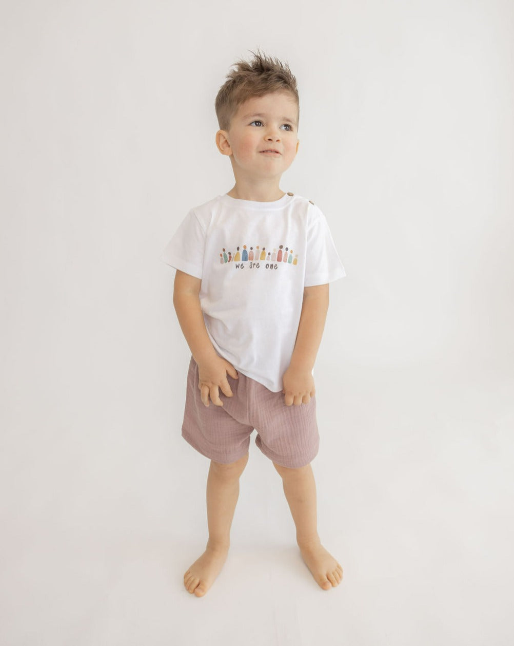 T-shirt "We are one", manga curta