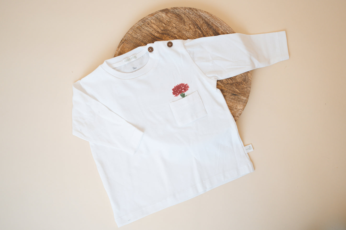 Camisola "Cravo" com bolso, manga comprida