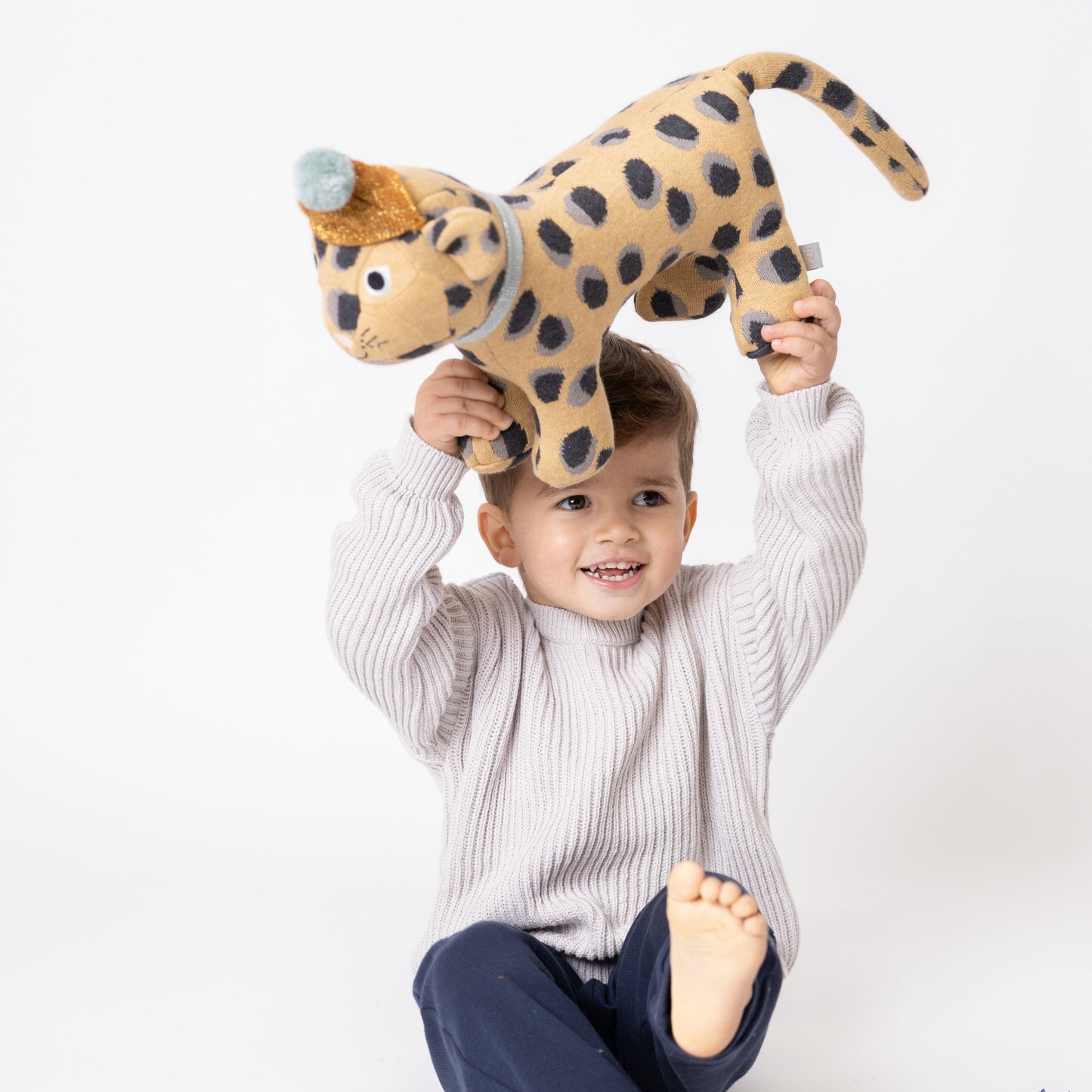 Camisola tricot, cinzento