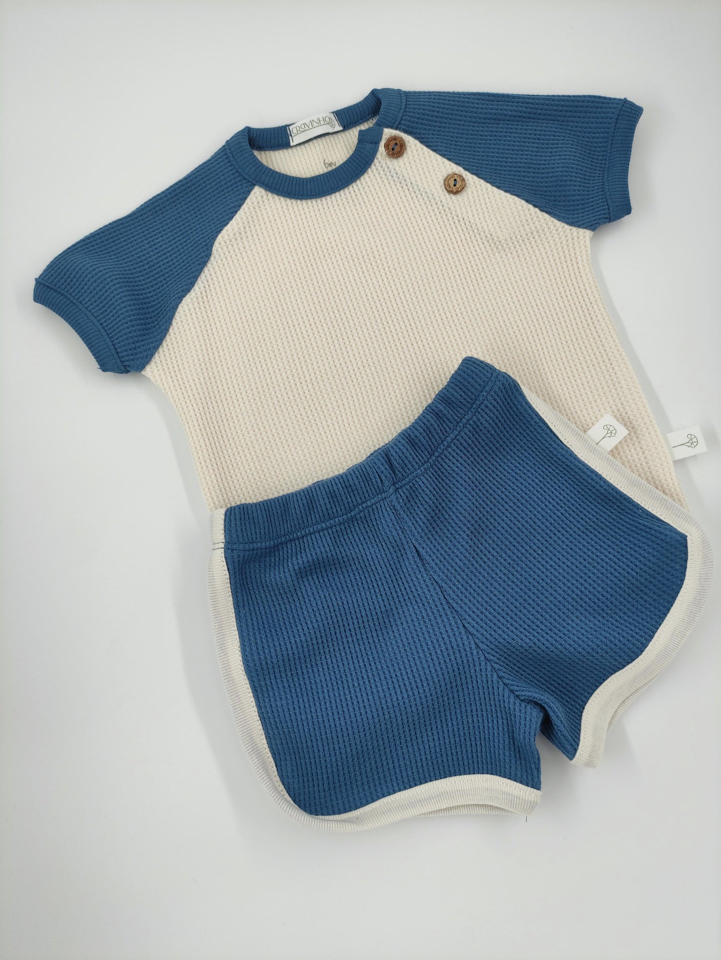 T-shirt manga raglan contraste