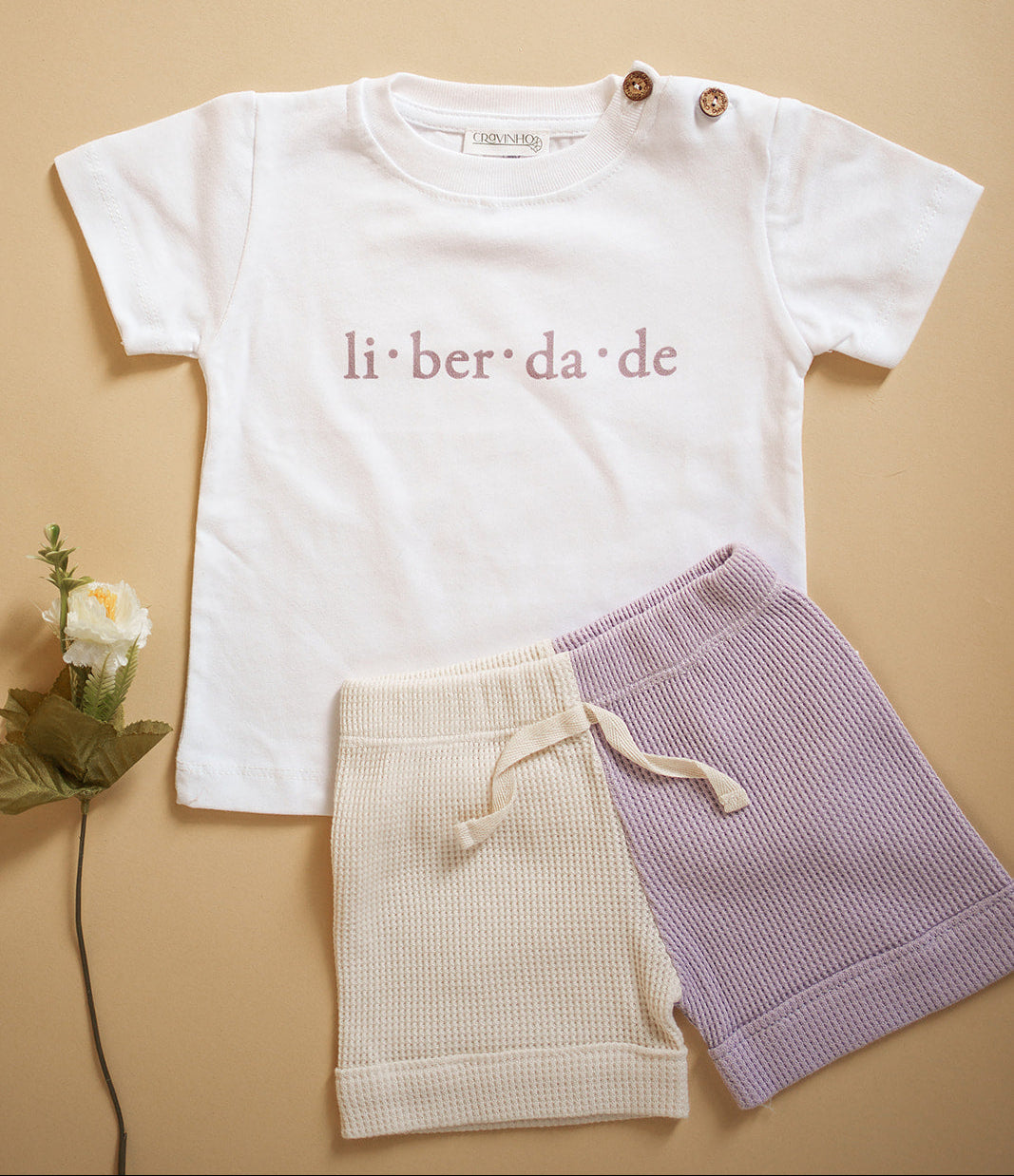 T-shirt "Liberdade", manga curta