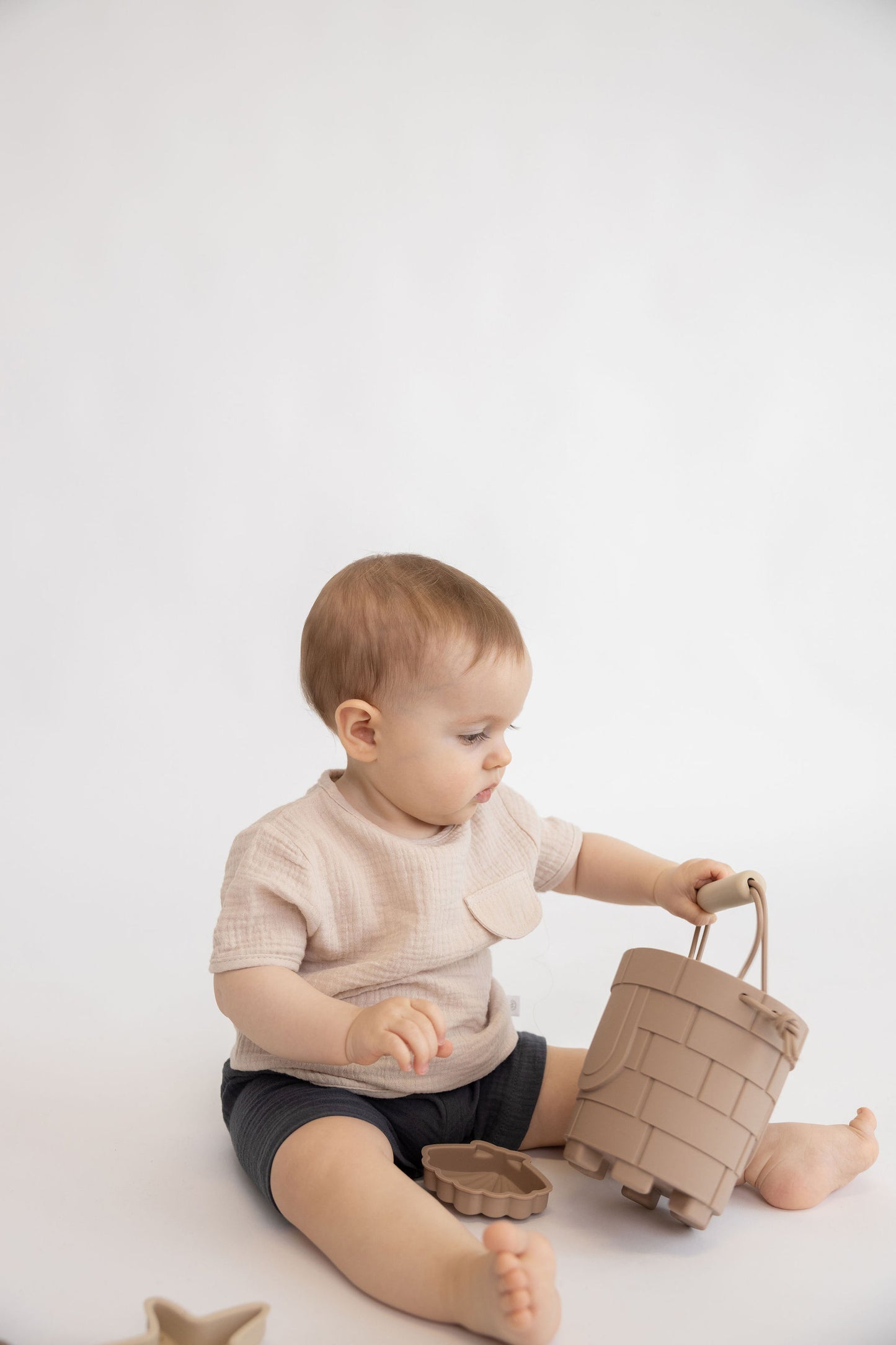 T-shirt manga curta, em musselina