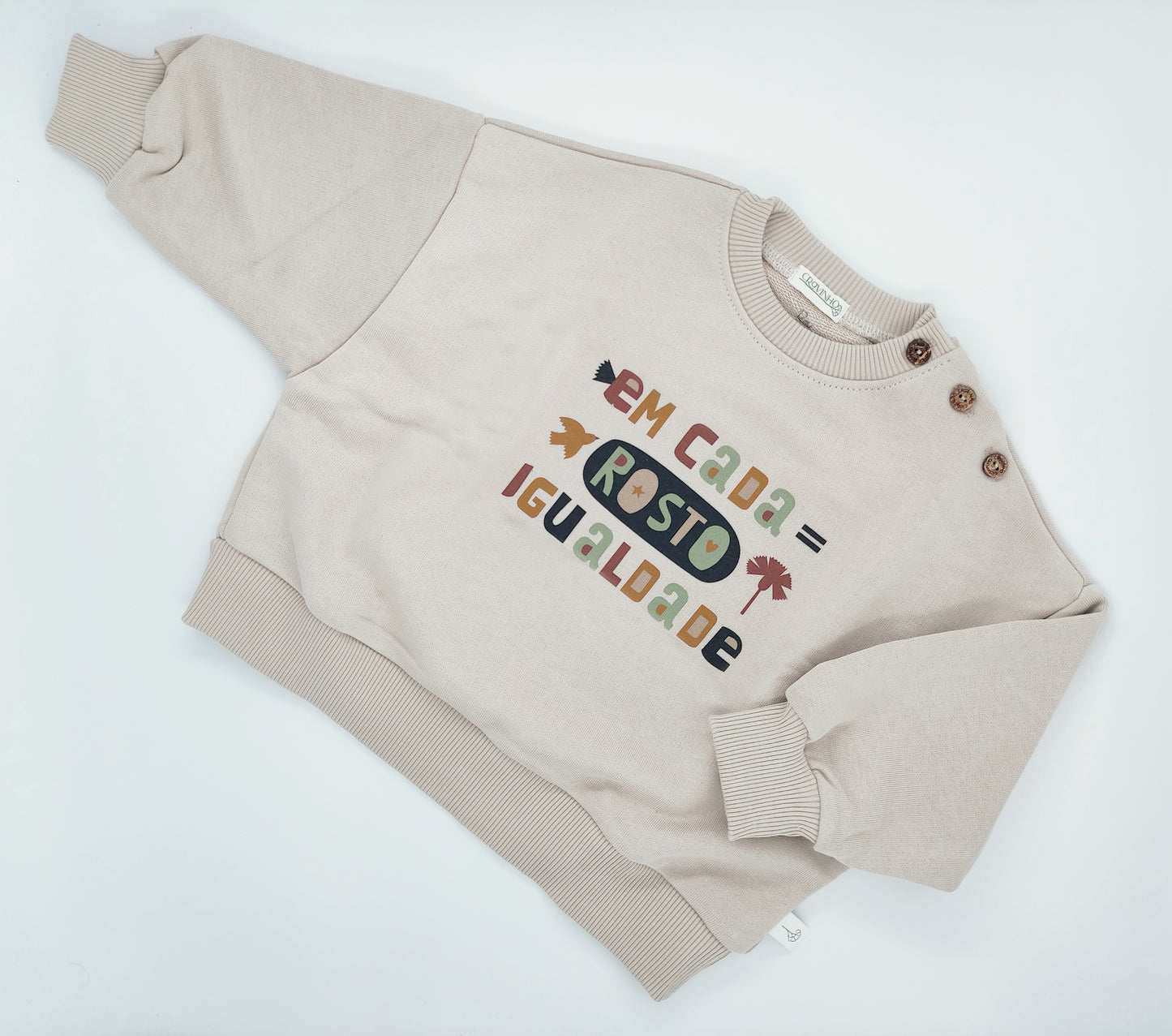 Sweatshirt "Em cada rosto igualdade"