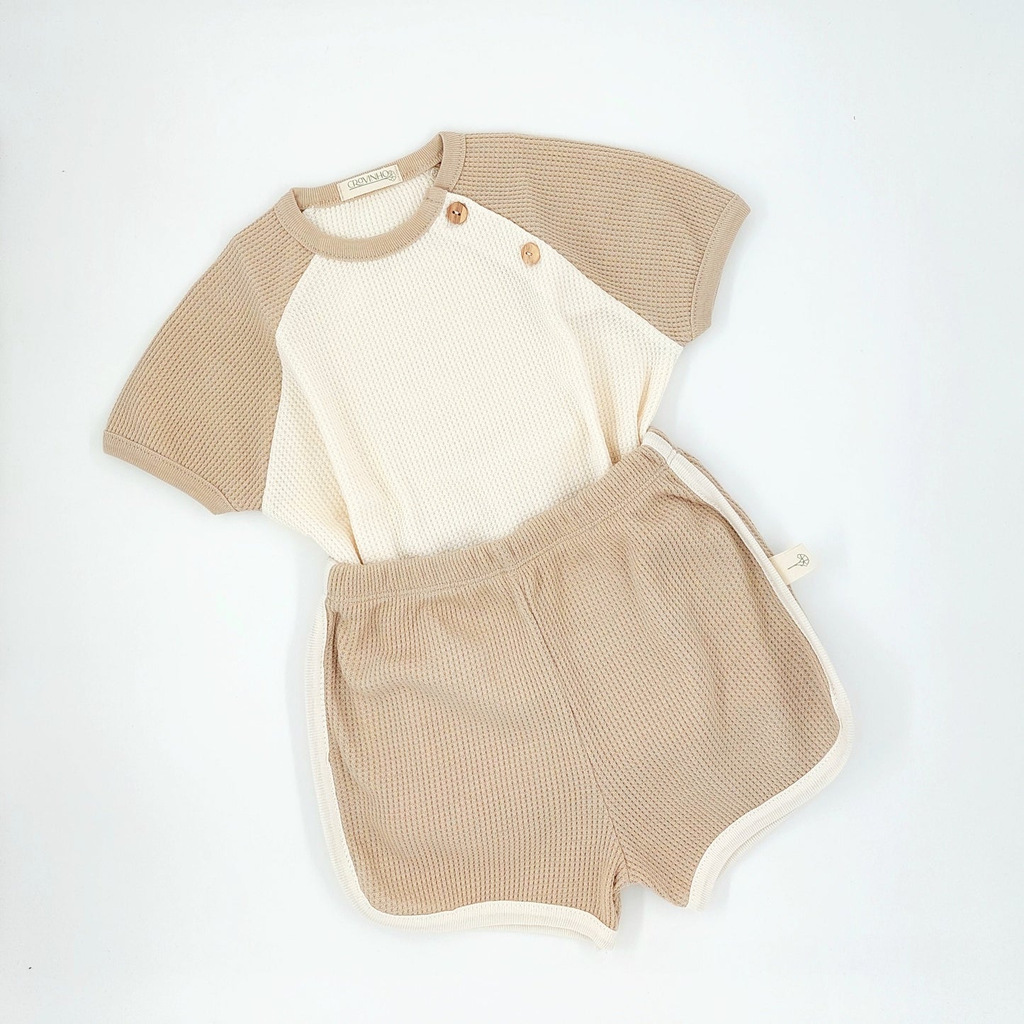 T-shirt manga raglan contraste