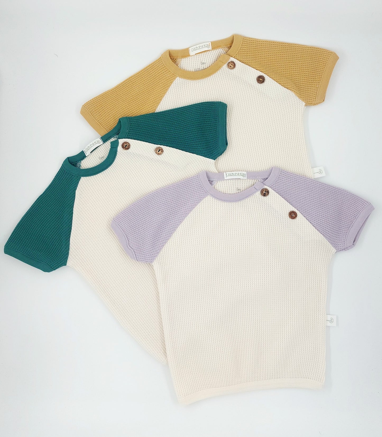 T-shirt manga raglan contraste