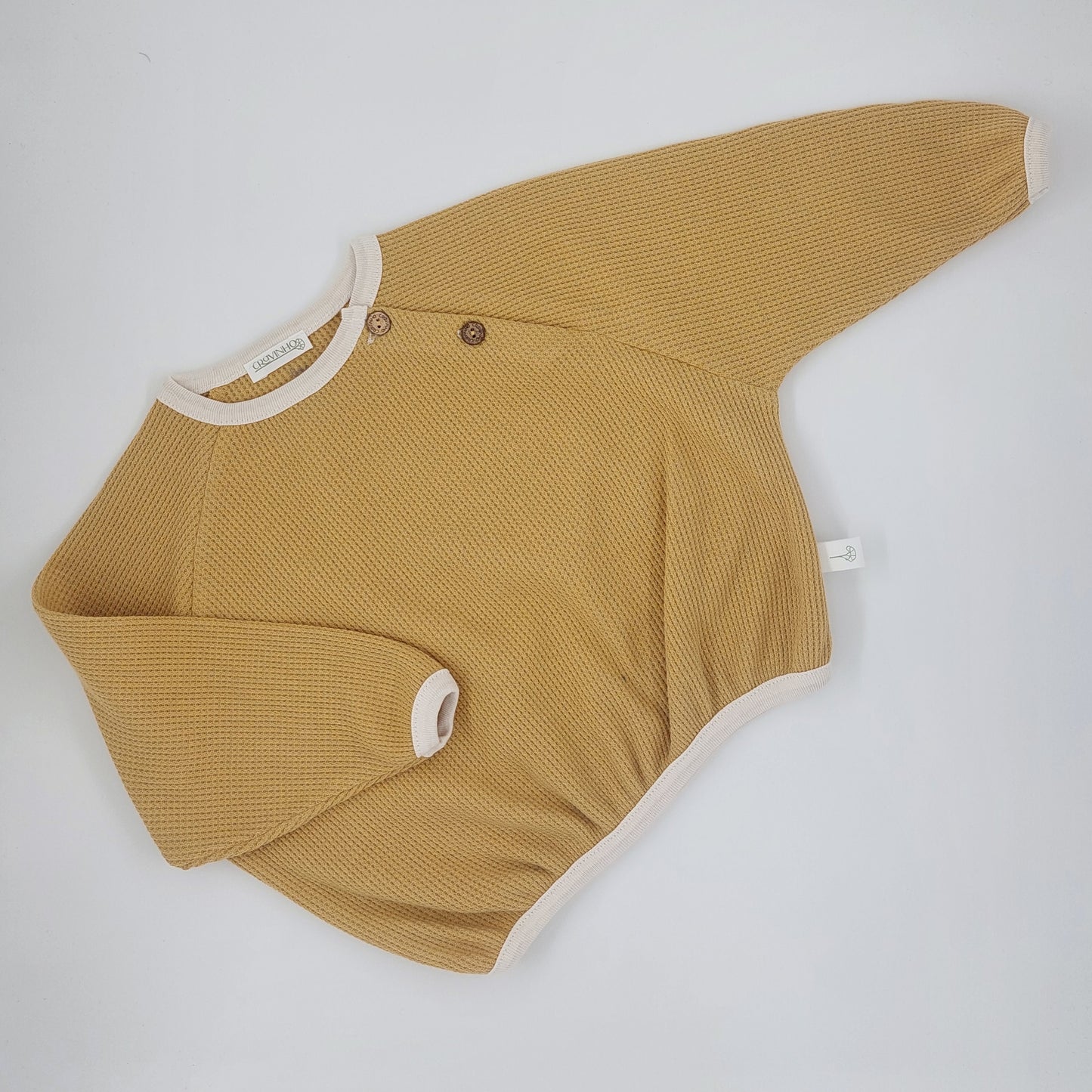 Camisola larga com botões