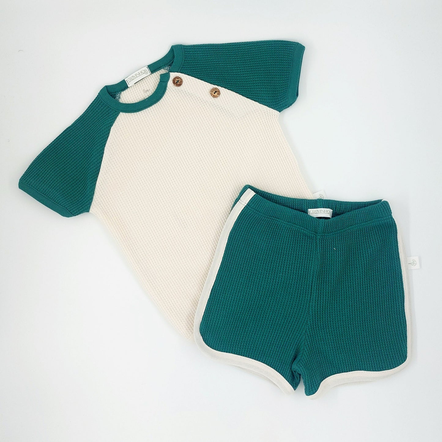 T-shirt manga raglan contraste