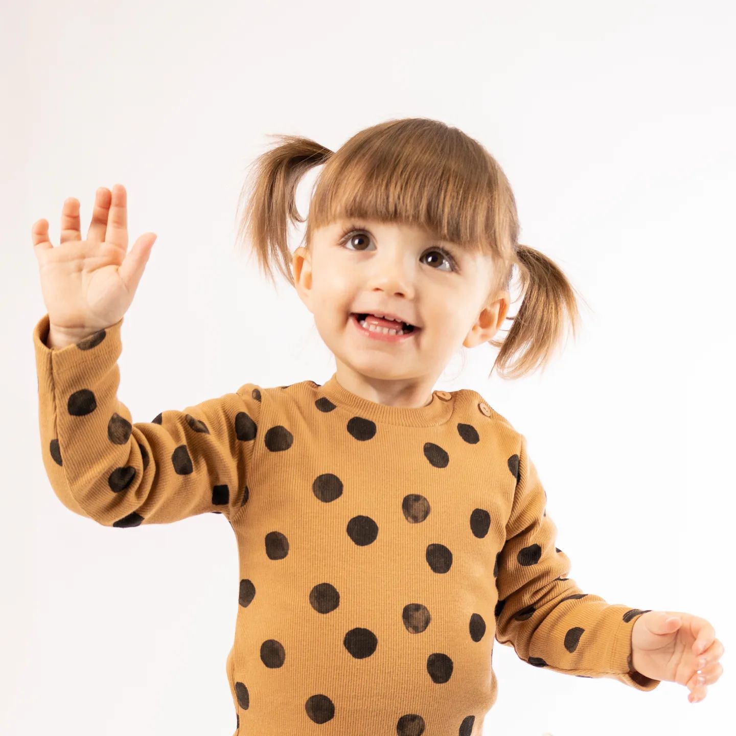 Camisola estampada com botões