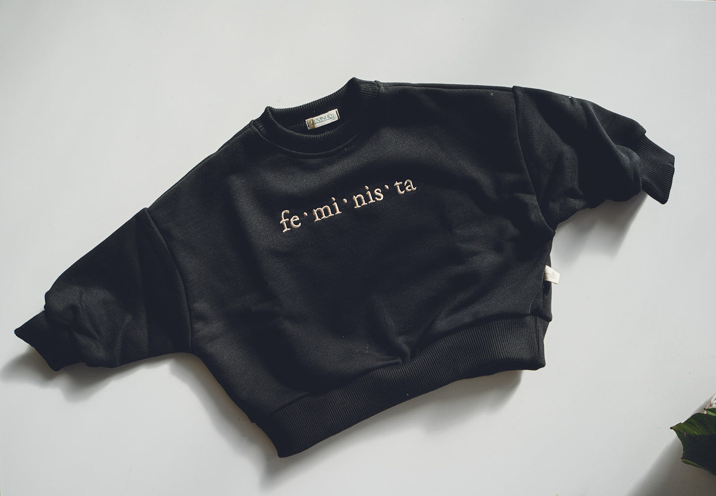 Sweatshirt "Feminista", PRETO - adulto