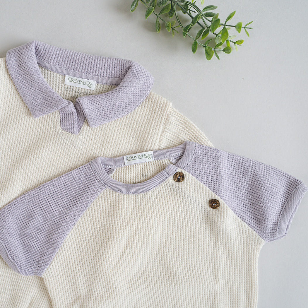 T-shirt manga raglan contraste