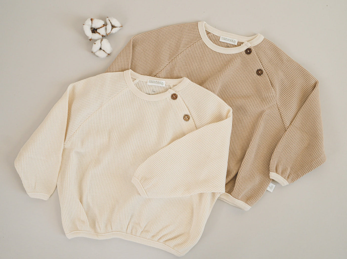 Camisola larga com botões