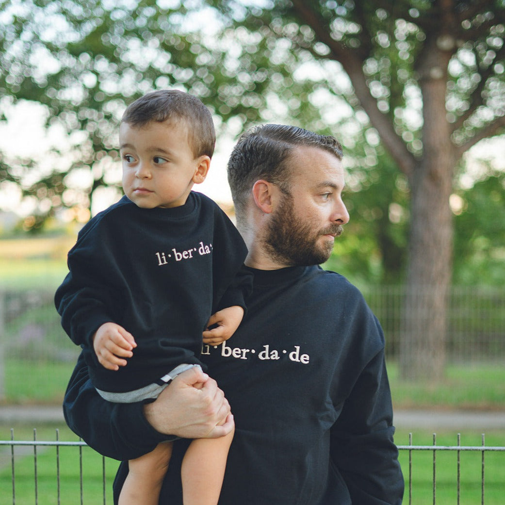 Sweatshirt "Liberdade", PRETO - adulto