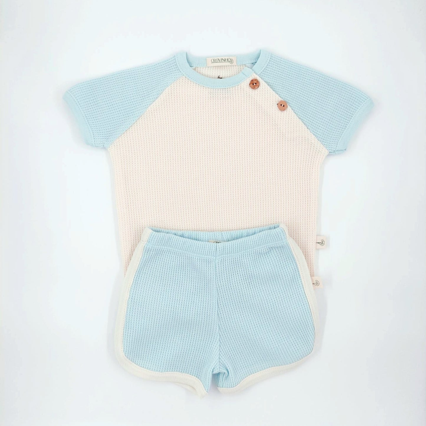 T-shirt manga raglan contraste