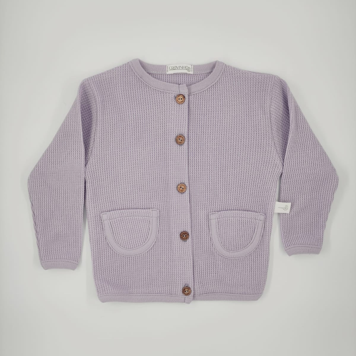 Casaco/cardigan com bolsos