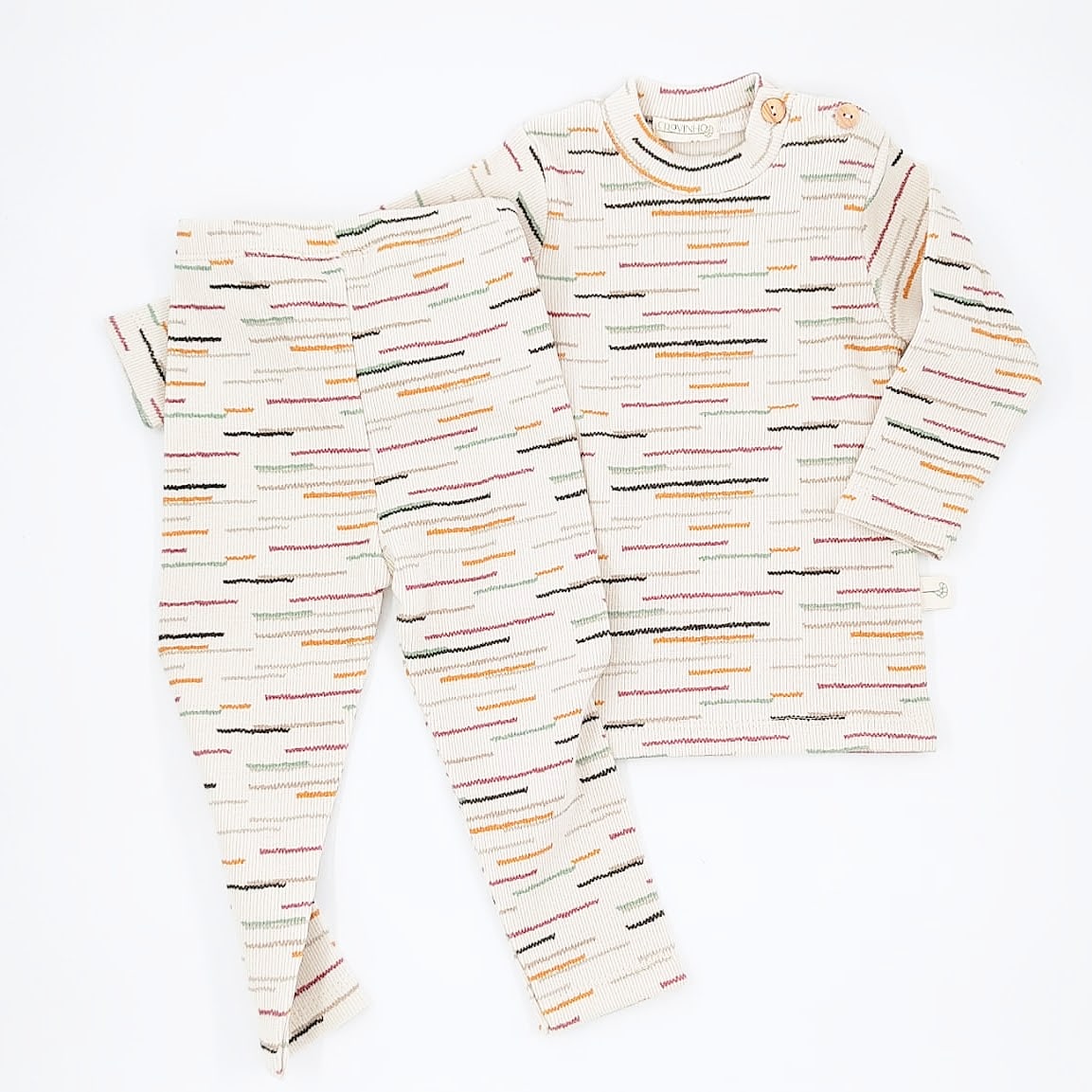 Camisola estampada com botões