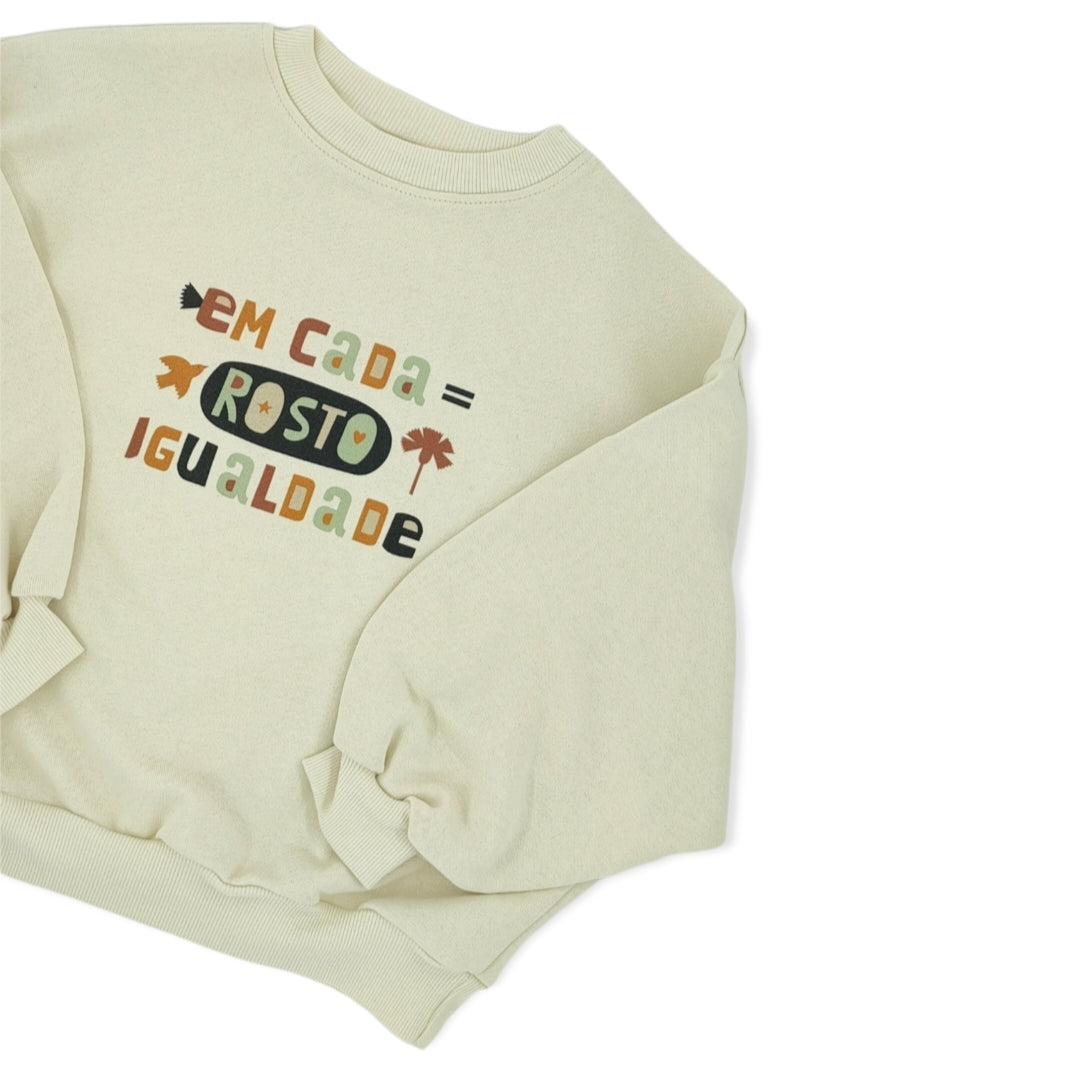 Sweatshirt "Em cada rosto igualdade" - adulto