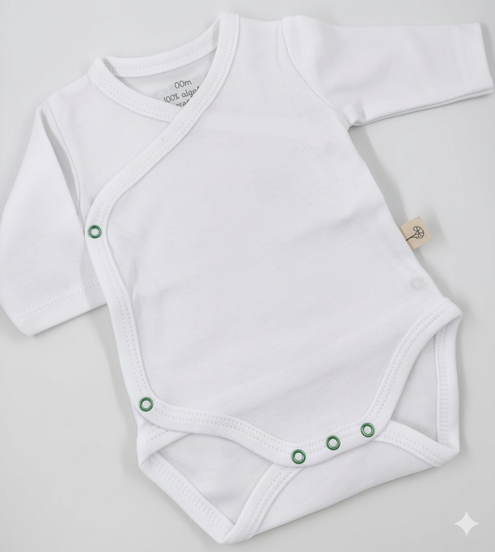 Body em Algodão Orgânico para Prematuros (interior sem carda)