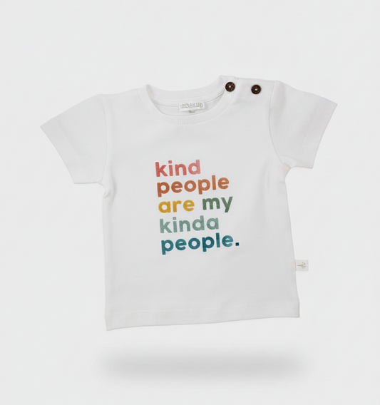 T-shirt "KIND PEOPLE", manga curta