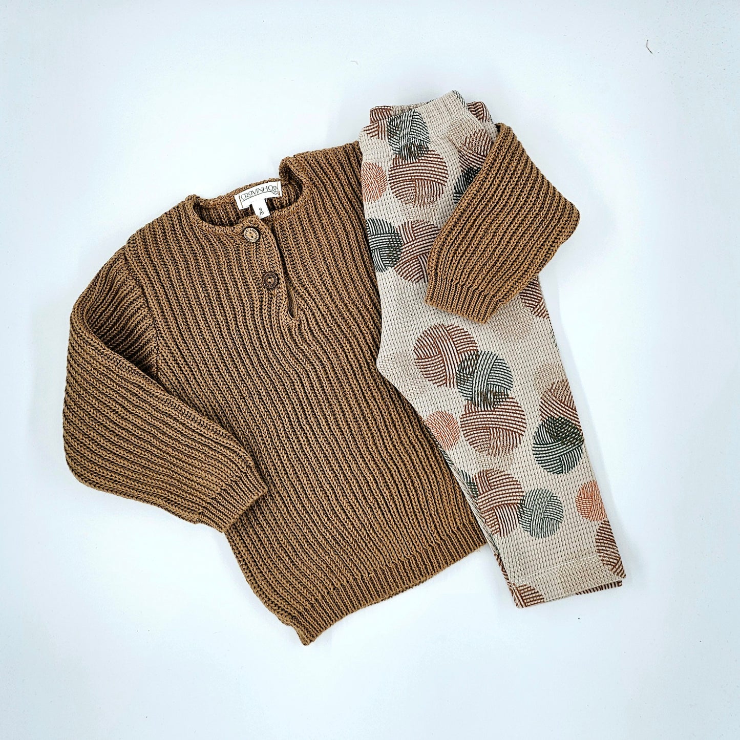 Conjunto tricot, camel