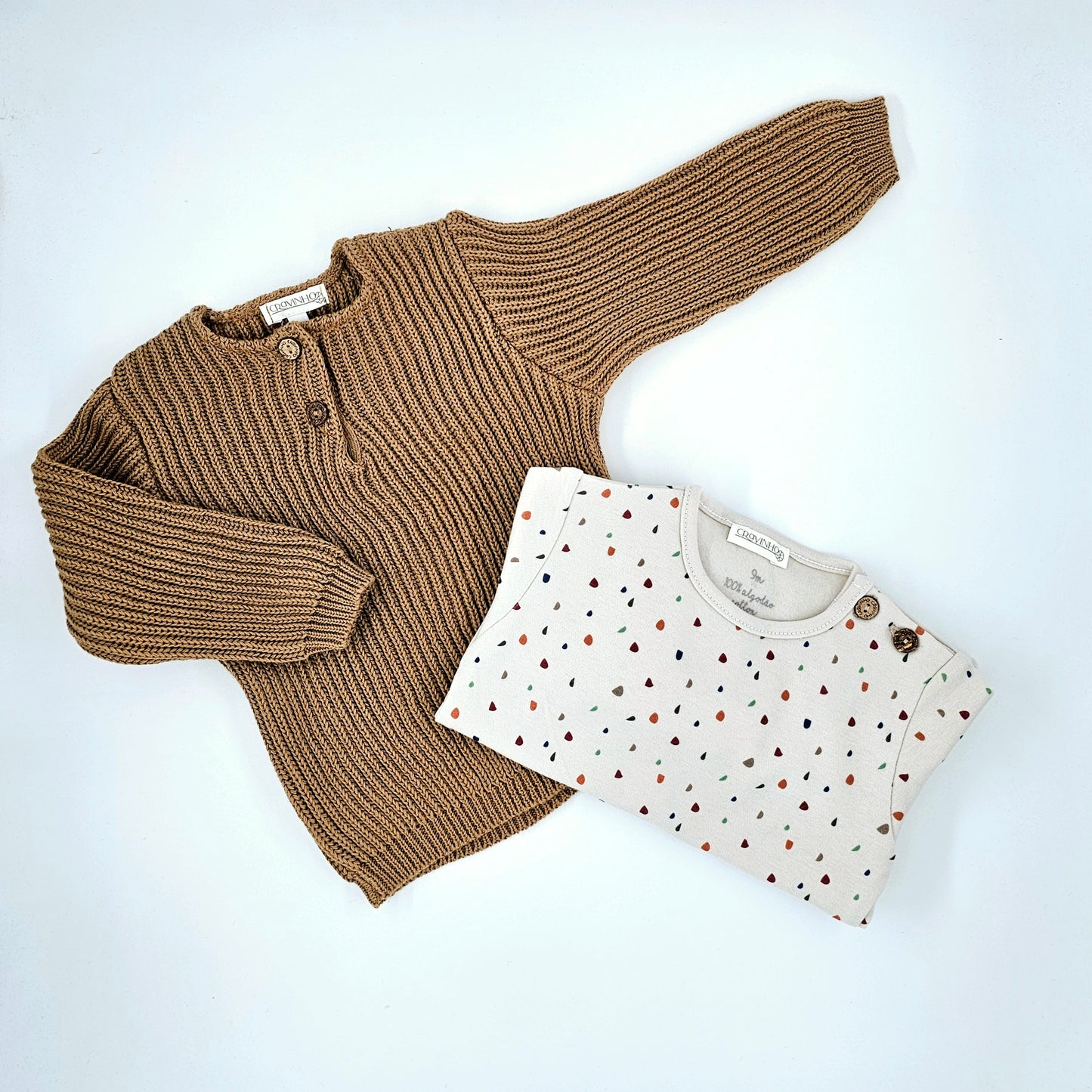 Conjunto tricot, camel