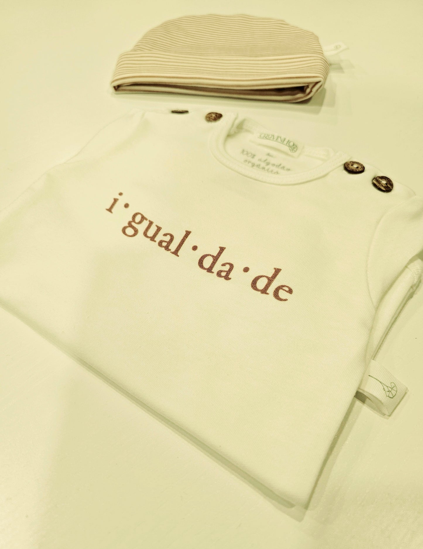 Body "Igualdade", manga comprida, com carda