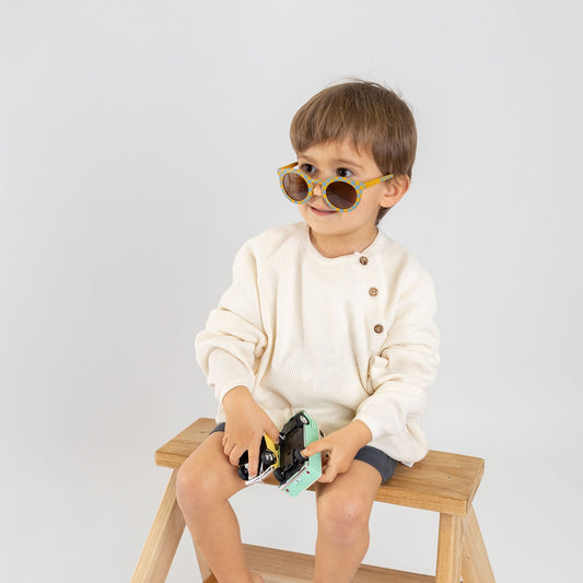 Camisola larga com botões