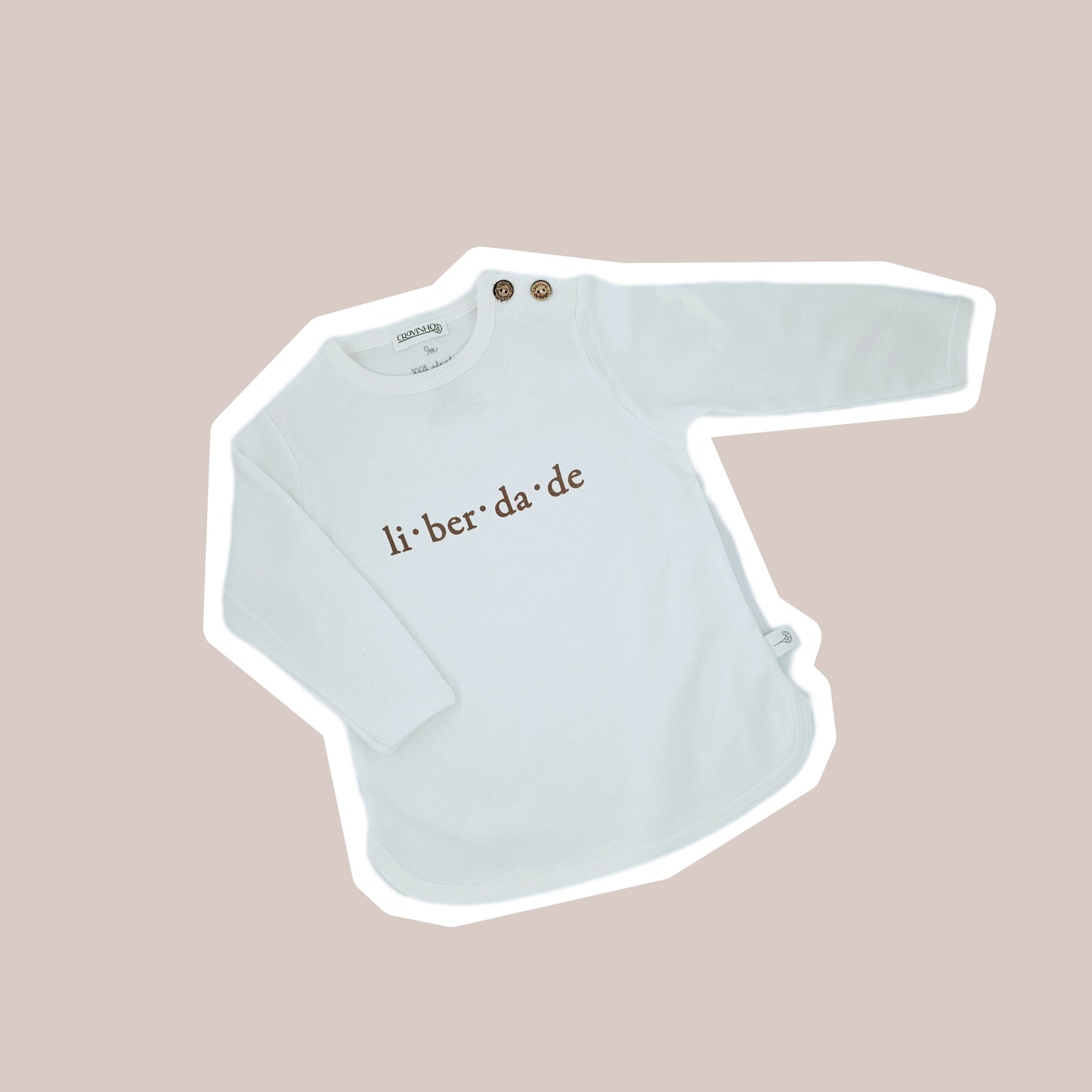 T-shirt "Liberdade", manga comprida