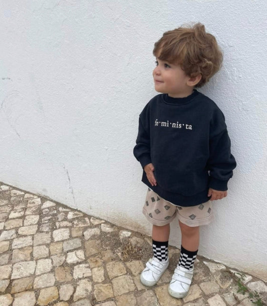 Sweatshirt "Feminista", PRETO