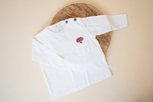 Camisola "Cravo" com bolso, manga comprida