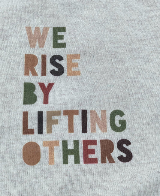 Camisola c/ estampado "We Rise", manga comprida