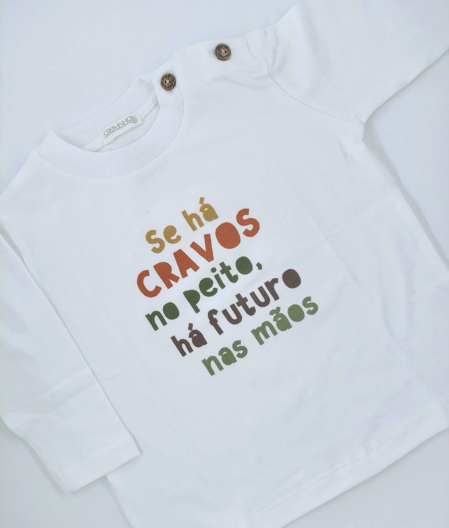 Camisola "Cravos Futuro", manga comprida