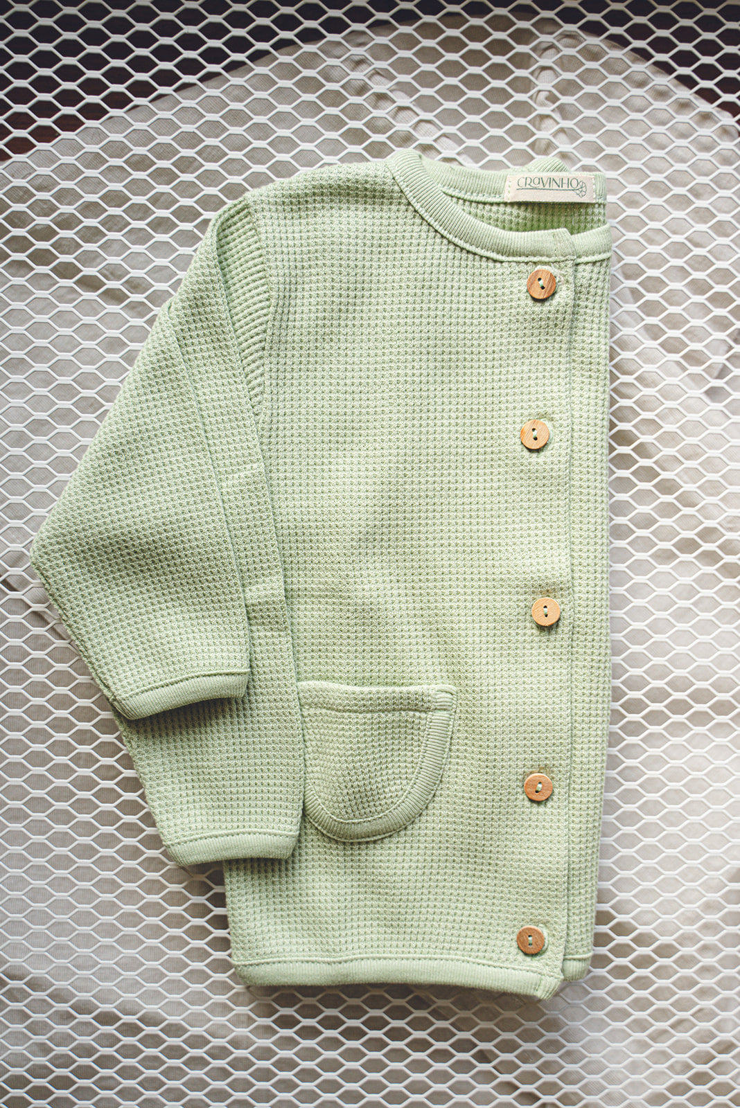 Casaco/cardigan com bolsos