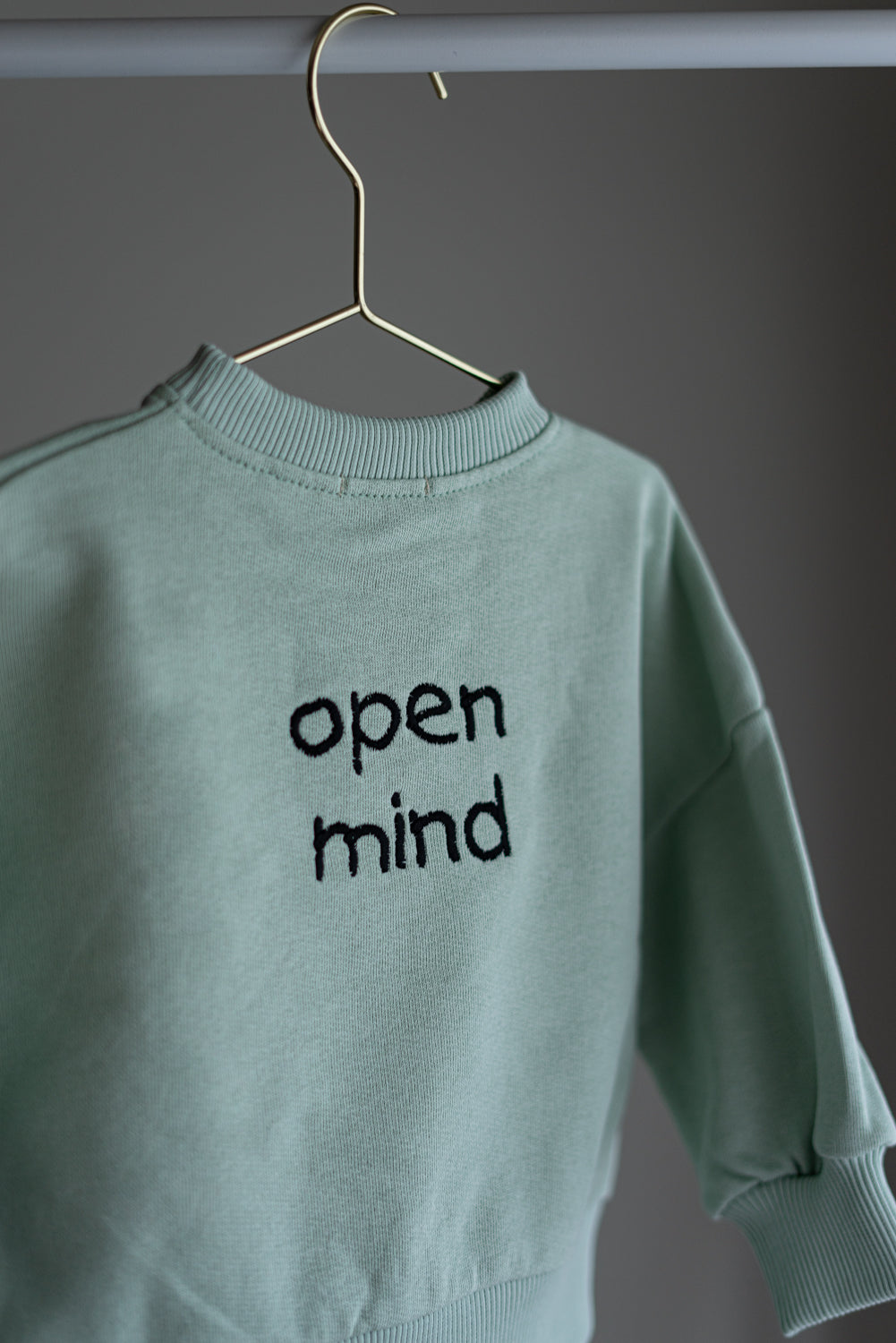 Sweatshirt "Open heart/Open Mind", VERDE