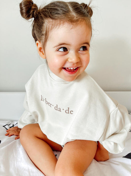Sweatshirt "Liberdade", BEGE
