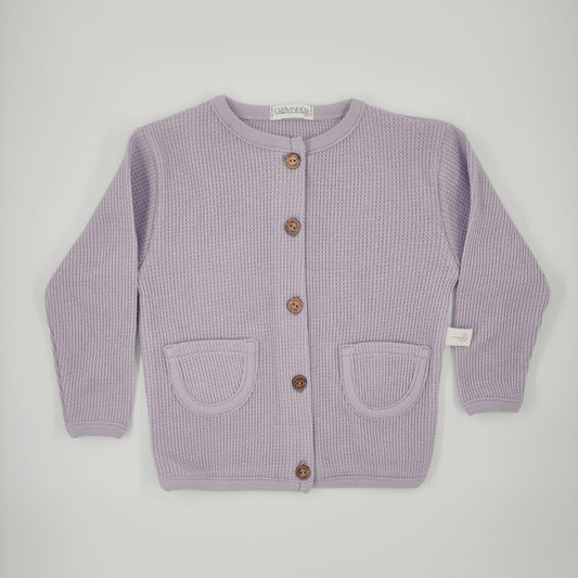 Casaco/cardigan com bolsos